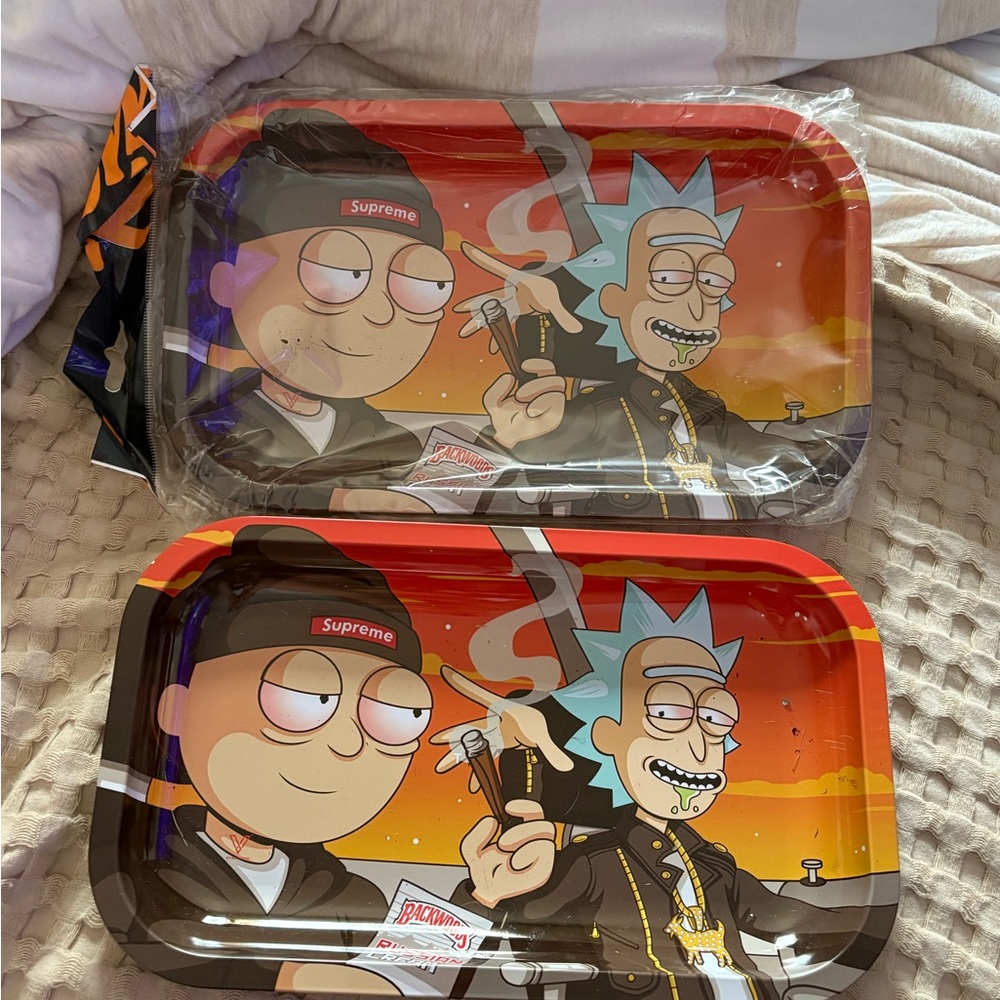 Supreme Cartoon Character Rolling Trays - Red and Orange